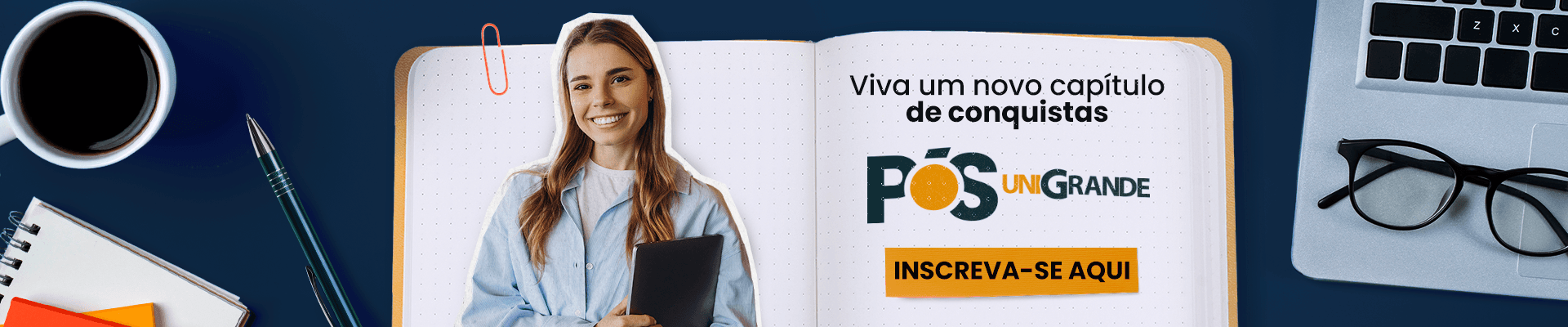 Banner de inscrição para a Pós-Graduação da UniGrande