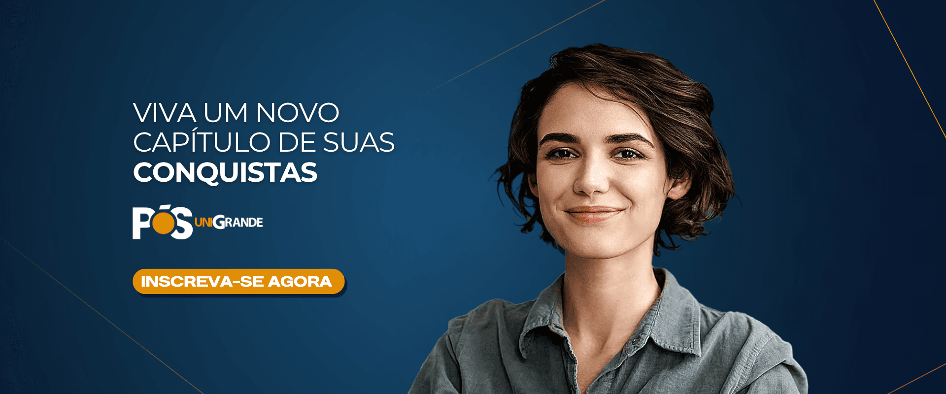 Banner de inscrição para a Pós-Graduação da UniGrande